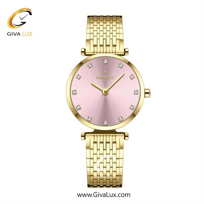 ساعت مچی اورجینال زنانه کلبرت COLBERT طلایی | طلایی| شامپاینی| کد رفرنس 0341L