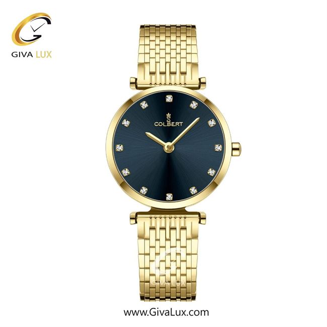 ساعت مچی اورجینال زنانه کلبرت COLBERT طلایی | طلایی| سرمه ای| کد رفرنس 0341L