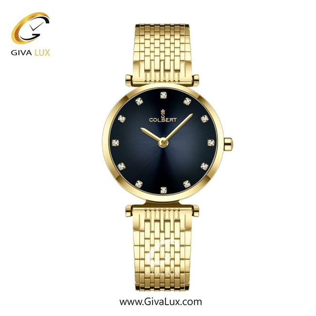 ساعت مچی اورجینال زنانه کلبرت COLBERT طلایی | طلایی| سرمه ای| کد رفرنس 0341L