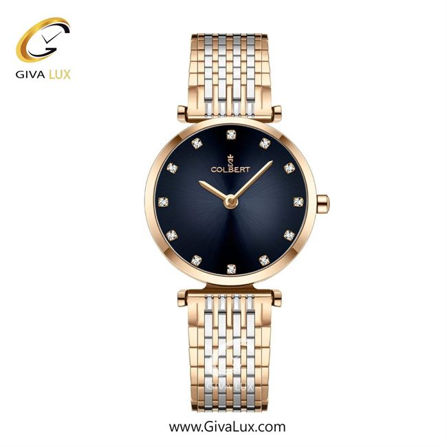 ساعت مچی اورجینال زنانه کلبرت COLBERT رزگلد | رزگلد-نقره ای| سرمه ای| کد رفرنس 0341L