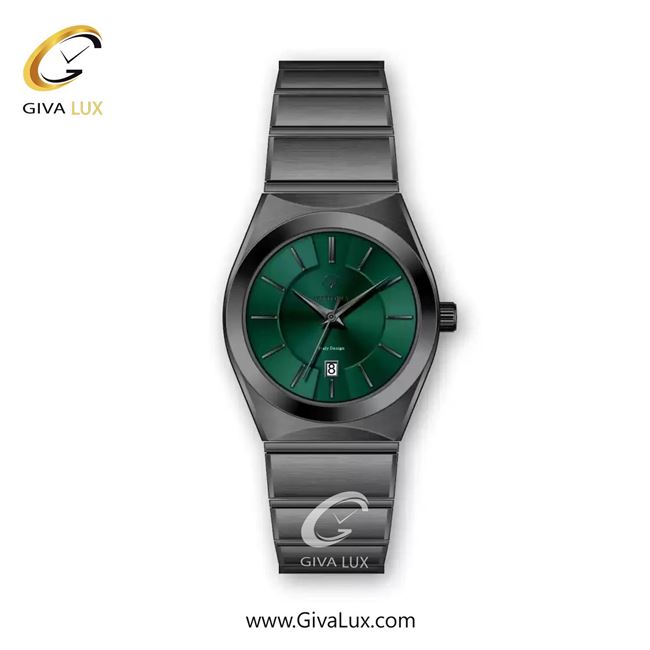ساعت مچی اورجینال زنانه ویتوریا | Vittoria تیتانیوم | تیتانیوم(زغالی)| سبز یشمی تیره| کد رفرنس VT3415