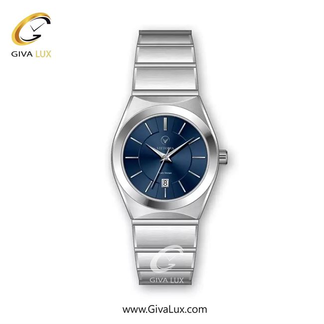 ساعت مچی اورجینال زنانه ویتوریا | Vittoria نقره ای | نقره ای| سرمه ای| کد رفرنس VT3415