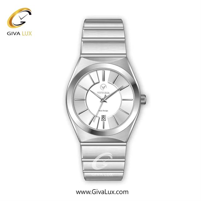 ساعت مچی اورجینال مردانه ویتوریا | Vittoria نقره ای | نقره ای| نقره ای| کد رفرنس VT3416