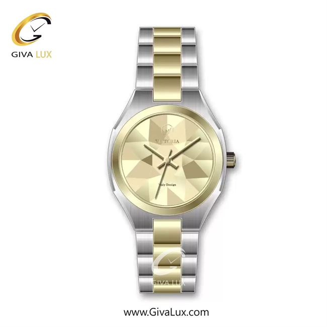 ساعت مچی اورجینال زنانه ویتوریا | Vittoria طلایی | نقره ای-طلایی| طلایی| کد رفرنس VT3418