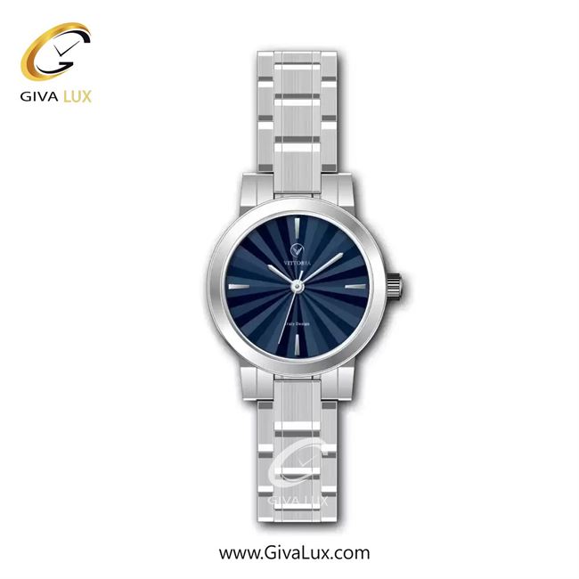 ساعت مچی اورجینال زنانه ویتوریا | Vittoria نقره ای | نقره ای| سرمه ای| کد رفرنس VT3419