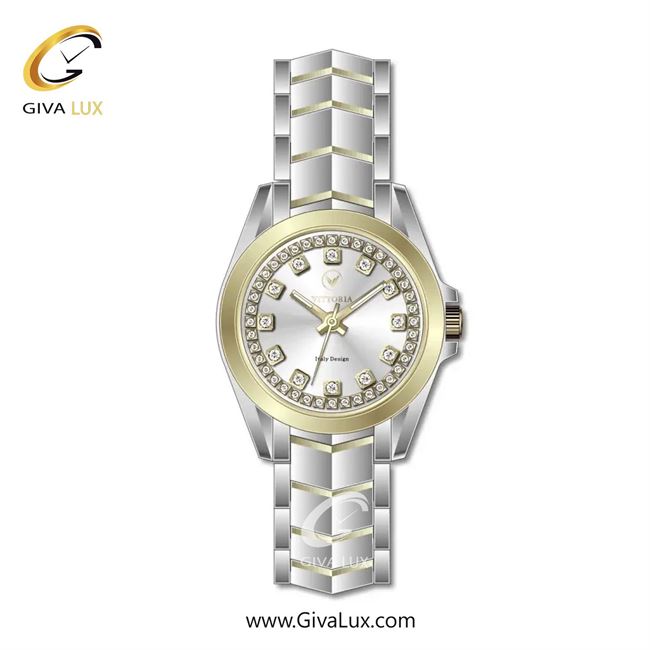 ساعت مچی اورجینال زنانه ویتوریا | Vittoria طلایی | طلایی-نقره ای| نقره ای| کد رفرنس VT3421