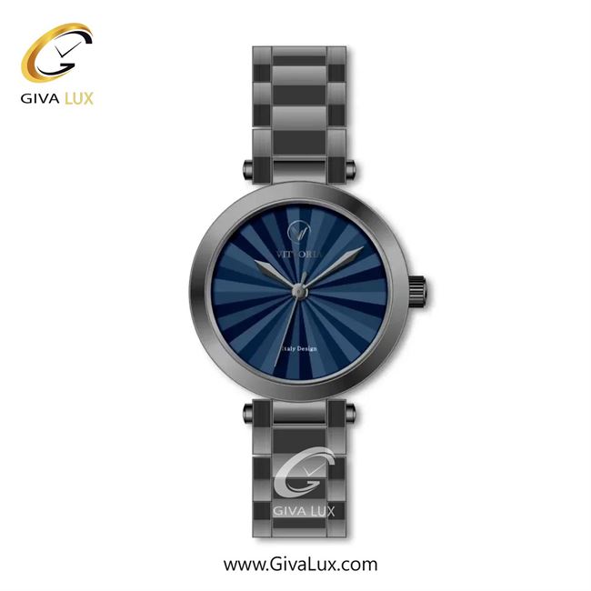 ساعت مچی اورجینال زنانه ویتوریا | Vittoria تیتانیوم | تیتانیوم(زغالی)| سرمه ای| کد رفرنس VT3422