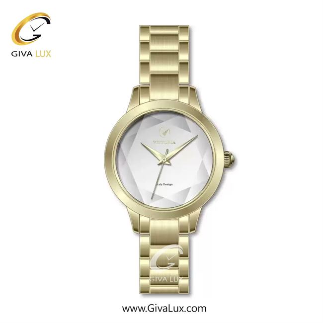 ساعت مچی اورجینال زنانه ویتوریا | Vittoria طلایی | طلایی| نقره ای| کد رفرنس VT3423
