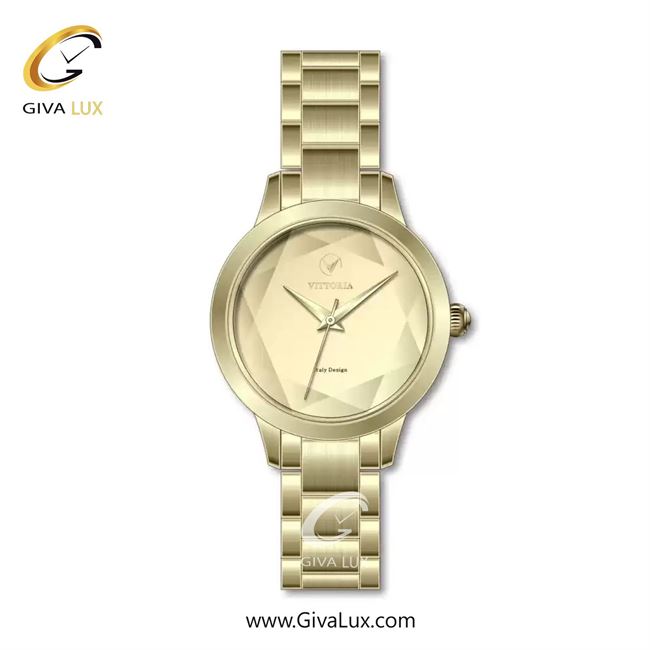 ساعت مچی اورجینال زنانه ویتوریا | Vittoria طلایی | طلایی| طلایی| کد رفرنس VT3423