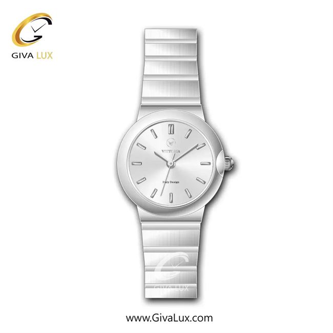 ساعت مچی اورجینال زنانه ویتوریا | Vittoria نقره ای | نقره ای| نقره ای| کد رفرنس VT3424
