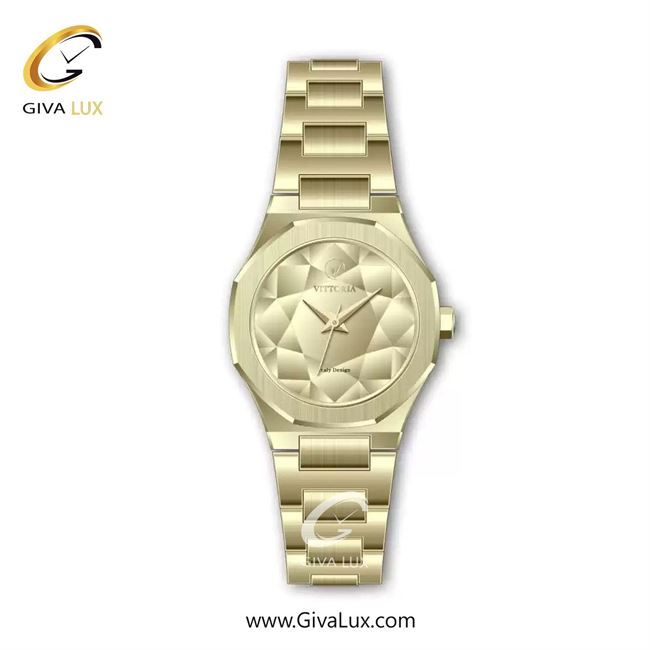 ساعت مچی اورجینال زنانه ویتوریا | Vittoria طلایی | طلایی| طلایی| کد رفرنس VT3425