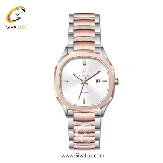 ساعت مچی اورجینال مردانه ویتوریا | Vittoria رزگلد | نقره ای-رزگلد| نقره ای| کد رفرنس VT3429
