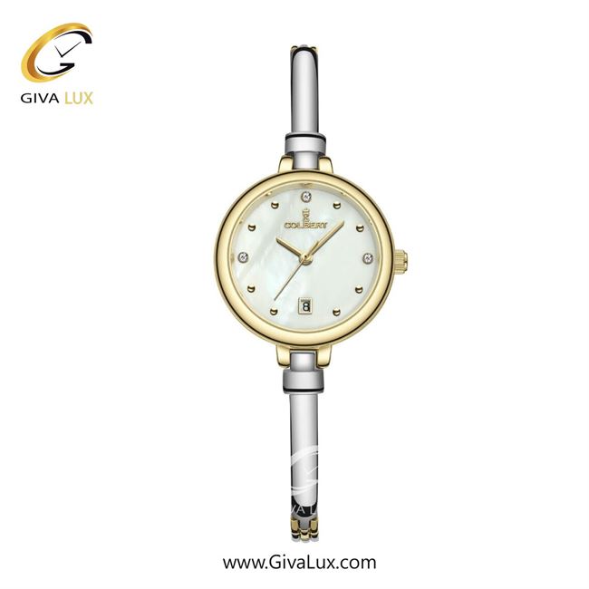 ساعت مچی اورجینال زنانه کلبرت COLBERT طلایی | نقره ای| سفید صدفی| کد رفرنس 0343L