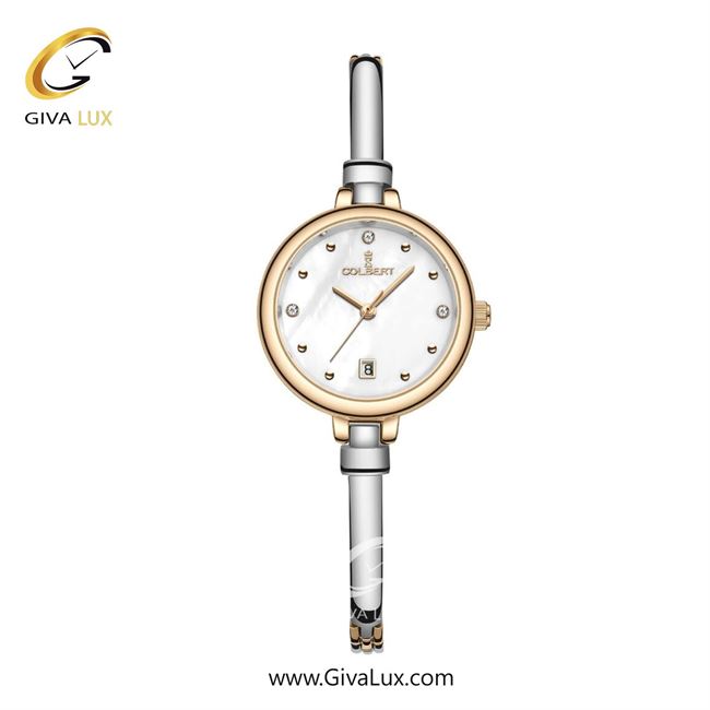 ساعت مچی اورجینال زنانه کلبرت COLBERT رزگلد | نقره ای| سفید صدفی| کد رفرنس 0343L