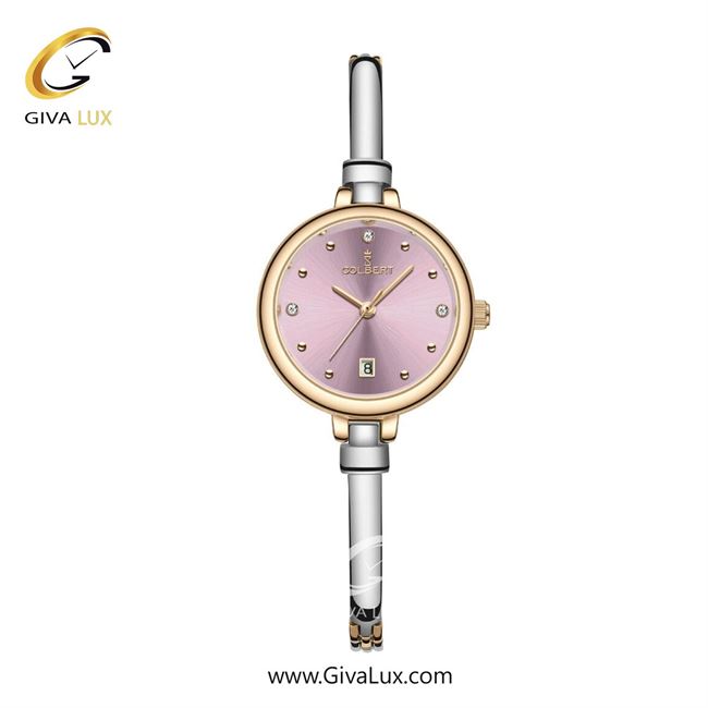 ساعت مچی اورجینال زنانه کلبرت COLBERT رزگلد | نقره ای| بنفش| کد رفرنس 0343L