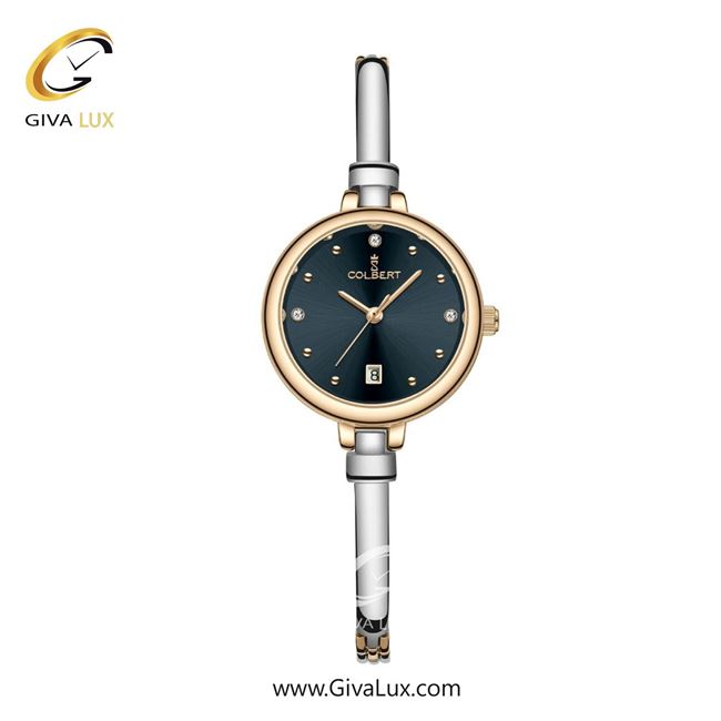 ساعت مچی اورجینال زنانه کلبرت COLBERT رزگلد | نقره ای| سرمه ای| کد رفرنس 0343L