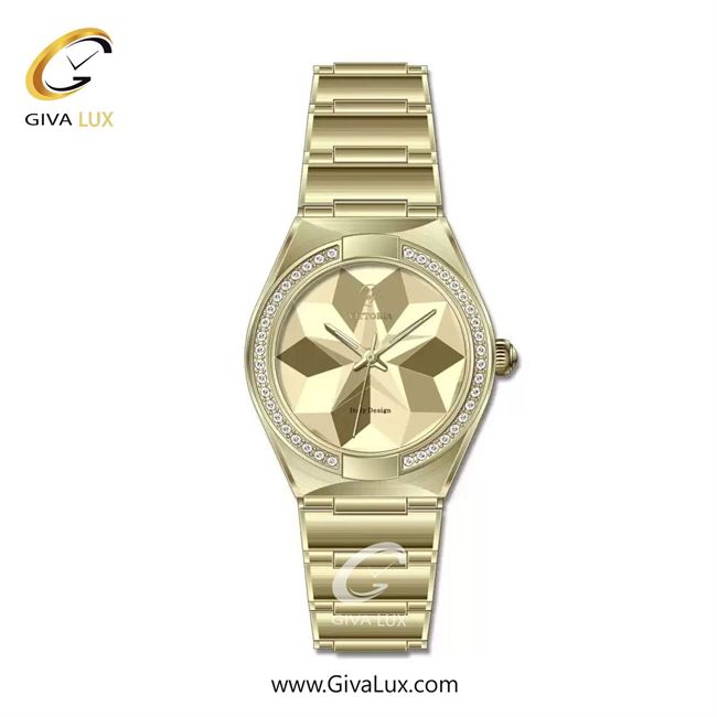 ساعت مچی اورجینال زنانه ویتوریا | Vittoria طلایی | طلایی| طلایی| کد رفرنس VT3430