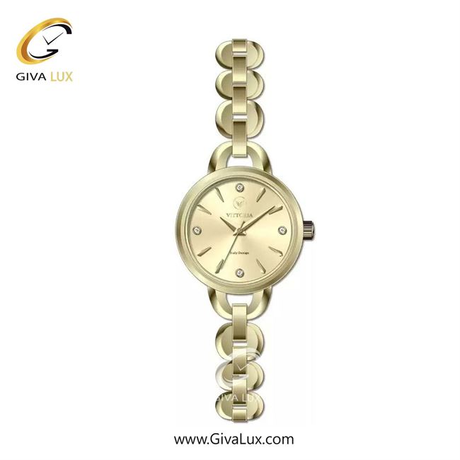 ساعت مچی اورجینال زنانه ویتوریا | Vittoria طلایی | طلایی| طلایی| کد رفرنس VT3435
