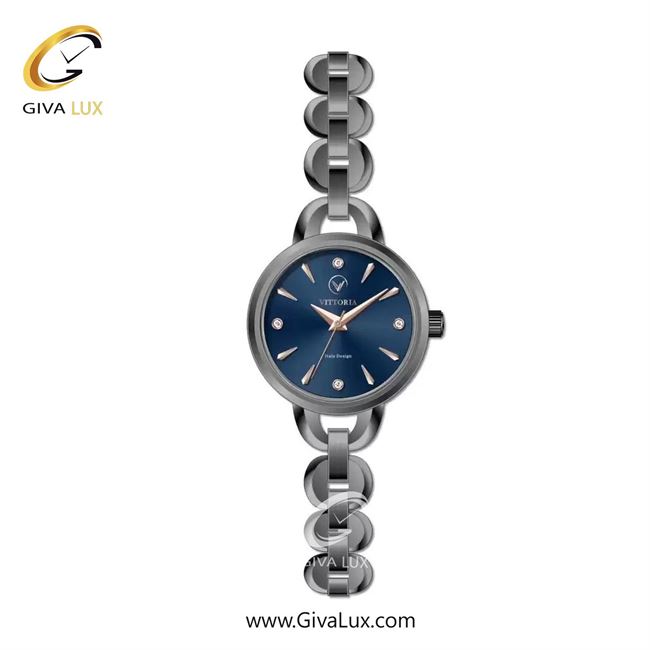 ساعت مچی اورجینال زنانه ویتوریا | Vittoria تیتانیوم | تیتانیوم(زغالی)| سرمه ای| کد رفرنس VT3435