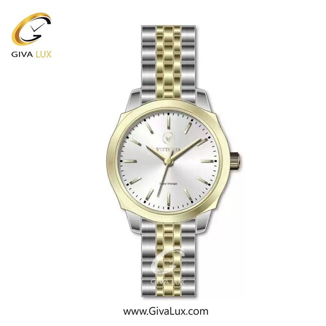 ساعت مچی اورجینال زنانه ویتوریا | Vittoria طلایی | نقره ای-طلایی| نقره ای| کد رفرنس VT3438