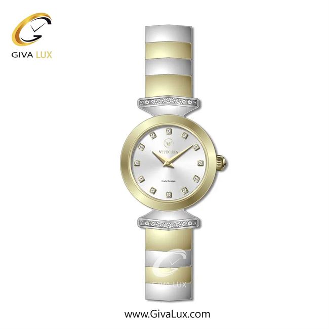 ساعت مچی اورجینال زنانه ویتوریا | Vittoria طلایی | طلایی-نقره ای| نقره ای| کد رفرنس VT3439