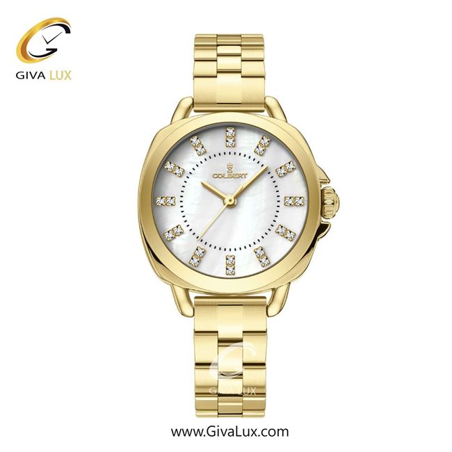 ساعت مچی اورجینال زنانه کلبرت COLBERT طلایی | طلایی| سفید صدفی| کد رفرنس  0344L