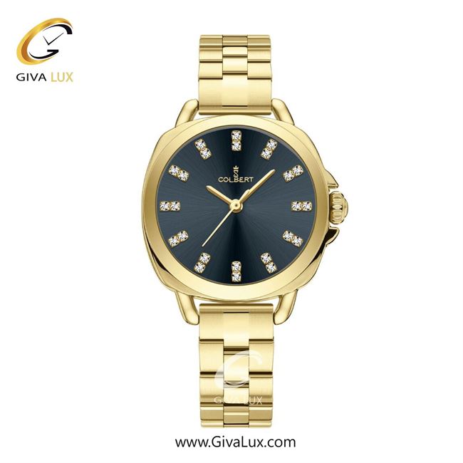 ساعت مچی اورجینال زنانه کلبرت COLBERT طلایی | طلایی| سرمه ای| کد رفرنس  0344L