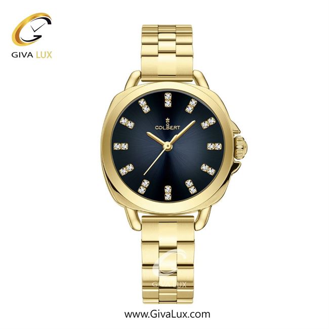 ساعت مچی اورجینال زنانه کلبرت COLBERT طلایی | طلایی| سرمه ای| کد رفرنس  0344L