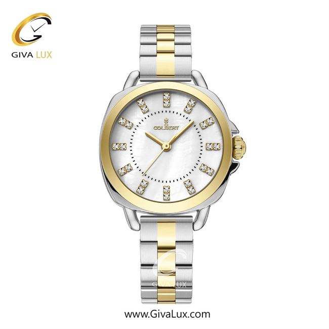 ساعت مچی اورجینال زنانه کلبرت COLBERT طلایی | نقره ای-طلایی| سفید صدفی| کد رفرنس  0344L