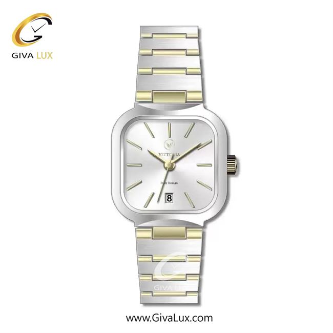 ساعت مچی اورجینال زنانه ویتوریا | Vittoria نقره ای | نقره ای-طلایی| نقره ای| کد رفرنس VT3440
