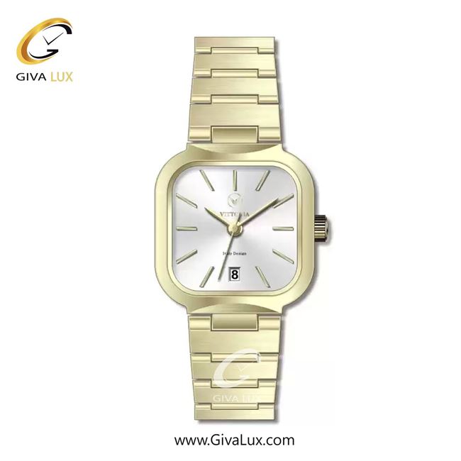 ساعت مچی اورجینال زنانه ویتوریا | Vittoria طلایی | طلایی| نقره ای| کد رفرنس VT3440