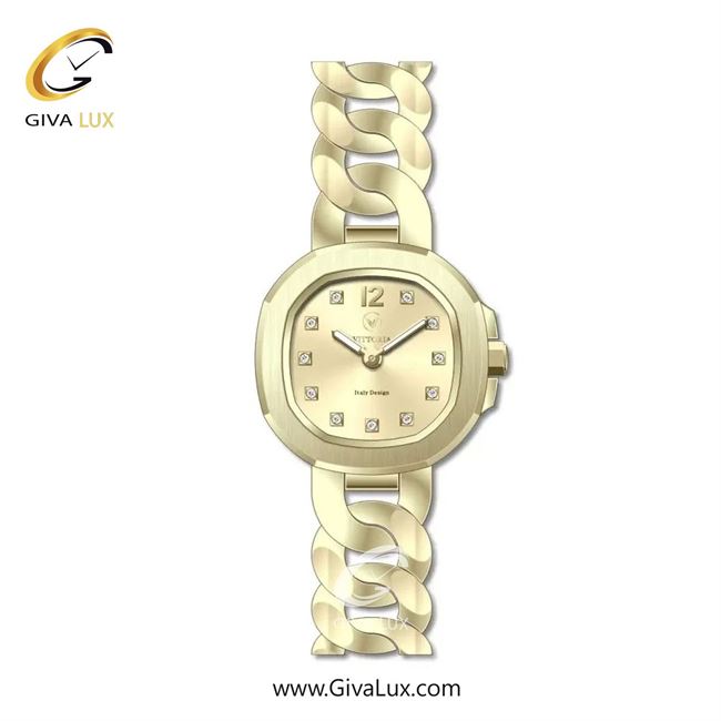 ساعت مچی اورجینال زنانه ویتوریا | Vittoria طلایی | طلایی| طلایی| کد رفرنس VT3444