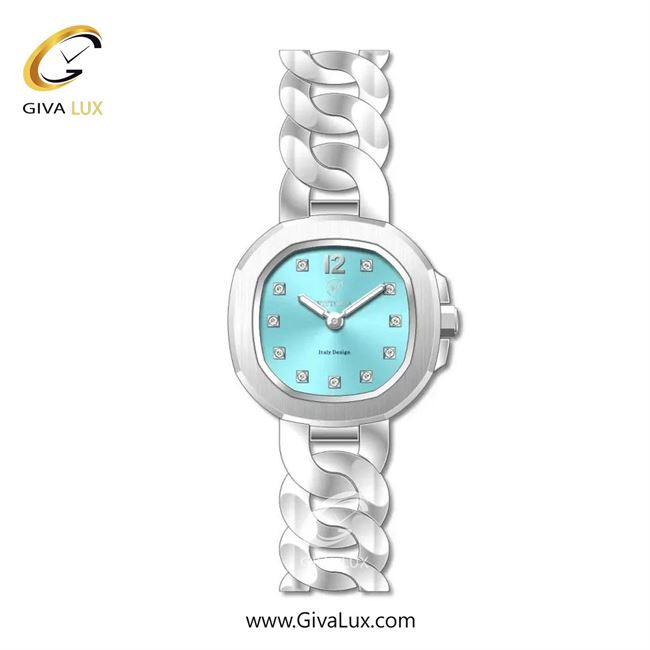 ساعت مچی اورجینال زنانه ویتوریا | Vittoria نقره ای | نقره ای| آبی| کد رفرنس VT3444