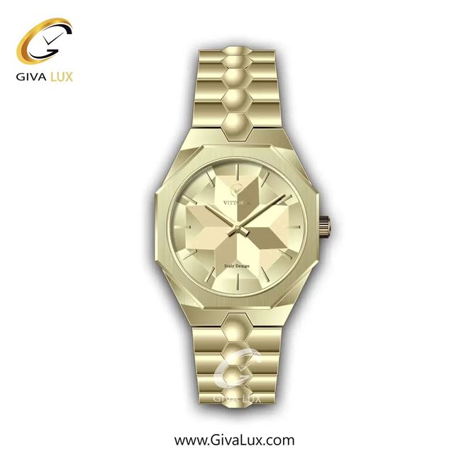 ساعت مچی اورجینال زنانه ویتوریا | Vittoria طلایی | طلایی| طلایی| کد رفرنس VT3449