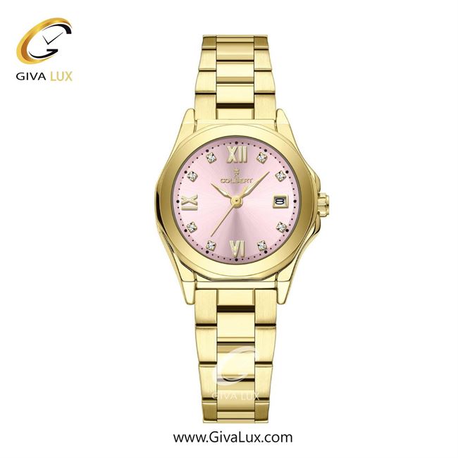 ساعت مچی اورجینال زنانه کلبرت COLBERT طلایی | طلایی| شامپاینی| کد رفرنس 0345L