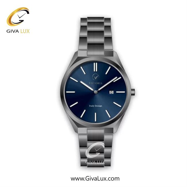 ساعت مچی اورجینال مردانه ویتوریا | Vittoria تیتانیوم | تیتانیوم(زغالی)| سرمه ای| کد رفرنس VT3451
