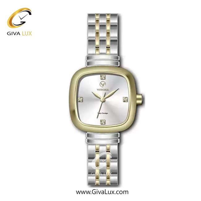 ساعت مچی اورجینال زنانه ویتوریا | Vittoria طلایی | نقره ای-طلایی| نقره ای| کد رفرنس VT3455