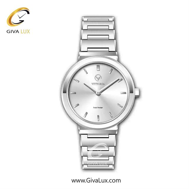 ساعت مچی اورجینال زنانه ویتوریا | Vittoria نقره ای | نقره ای| نقره ای| کد رفرنس VT3456L
