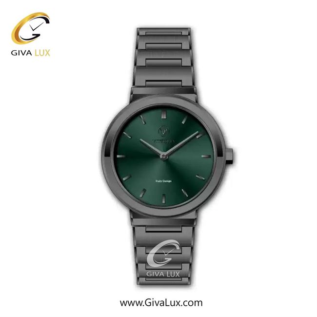 ساعت مچی اورجینال زنانه ویتوریا | Vittoria تیتانیوم | تیتانیوم(زغالی)| سبز یشمی تیره| کد رفرنس VT3456L