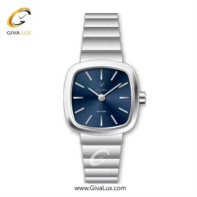 ساعت مچی اورجینال زنانه ویتوریا | Vittoria نقره ای | نقره ای| سرمه ای| کد رفرنس VT3457