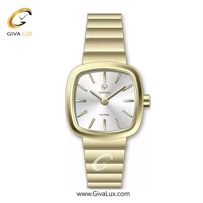 ساعت مچی اورجینال زنانه ویتوریا | Vittoria طلایی | طلایی| نقره ای| کد رفرنس VT3457