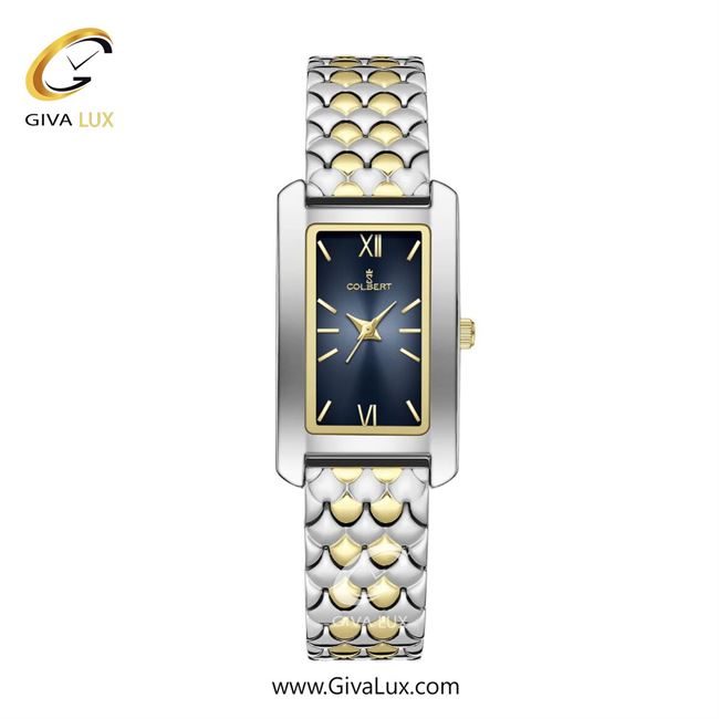 ساعت مچی اورجینال زنانه کلبرت COLBERT نقره ای-طلایی | نقره ای-طلایی| سرمه ای| کد رفرنس 0346L