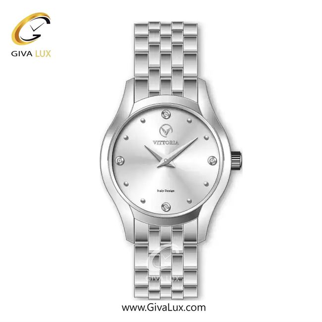ساعت مچی اورجینال زنانه ویتوریا | Vittoria نقره ای | نقره ای| نقره ای| کد رفرنس VT3460