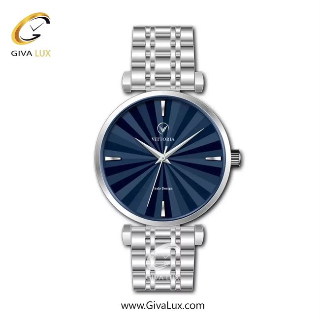 ساعت مچی اورجینال مردانه ویتوریا | Vittoria نقره ای | نقره ای| سرمه ای| کد رفرنس VT3462G