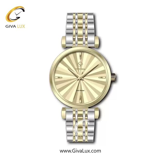 ساعت مچی اورجینال زنانه ویتوریا | Vittoria طلایی | نقره ای-طلایی| طلایی| کد رفرنس VT3462L