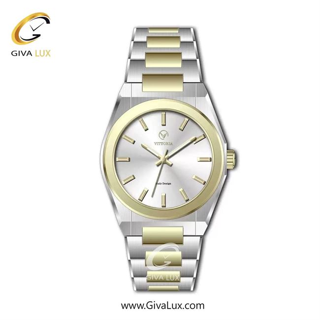 ساعت مچی اورجینال مردانه ویتوریا | Vittoria طلایی | نقره ای-طلایی| نقره ای| کد رفرنس VT3463G