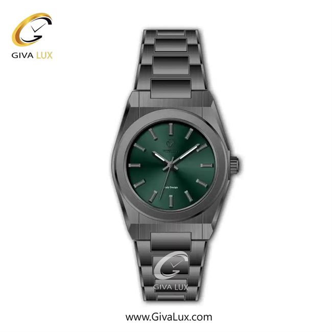 ساعت مچی اورجینال زنانه ویتوریا | Vittoria تیتانیوم | تیتانیوم(زغالی)| سبز یشمی تیره| کد رفرنس VT3463L