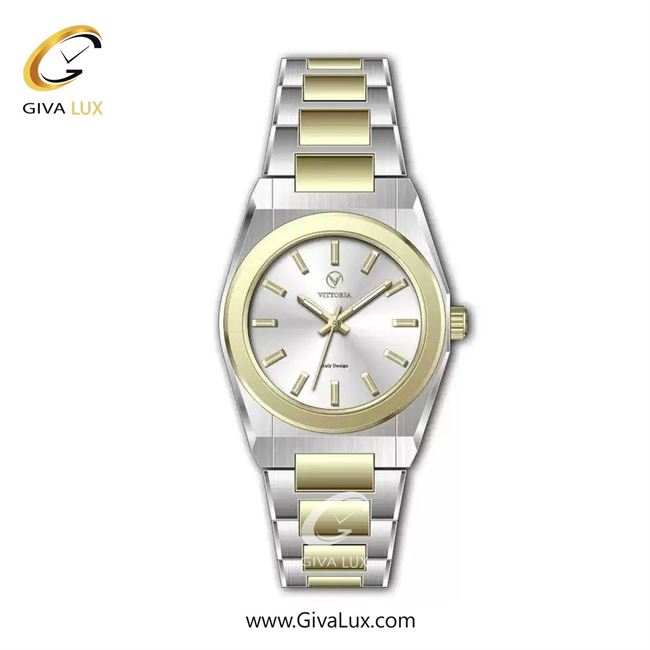 ساعت مچی اورجینال زنانه ویتوریا | Vittoria طلایی | نقره ای-طلایی| نقره ای| کد رفرنس VT3463L