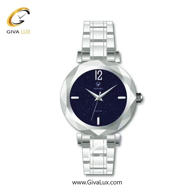 ساعت مچی اورجینال زنانه ویتوریا | Vittoria نقره ای | نقره ای| سرمه ای| کد رفرنس VT3464