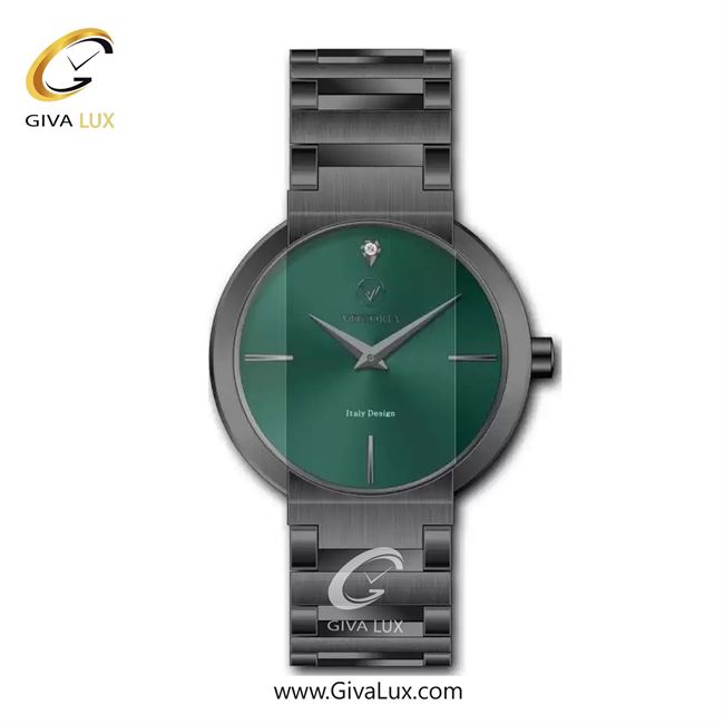 ساعت مچی اورجینال زنانه ویتوریا | Vittoria تیتانیوم | تیتانیوم(زغالی)| سبز یشمی تیره| کد رفرنس VT3468